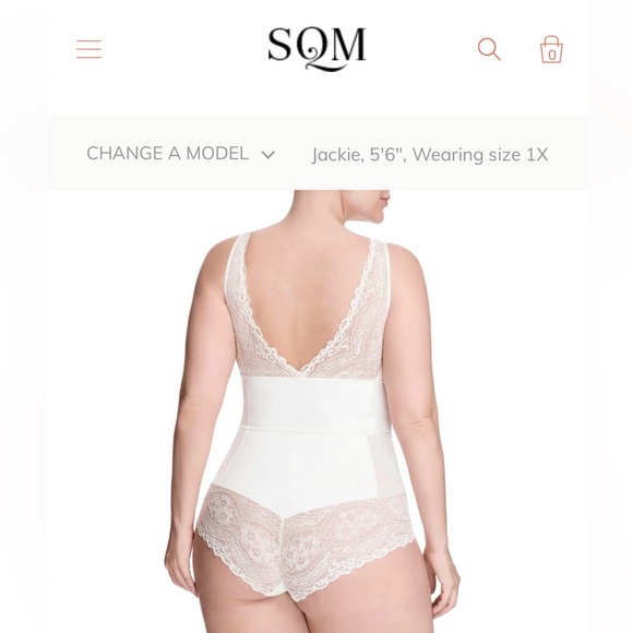 Squeem brand bodysuit/shapewear plus size 2X - Picture 3 of 6